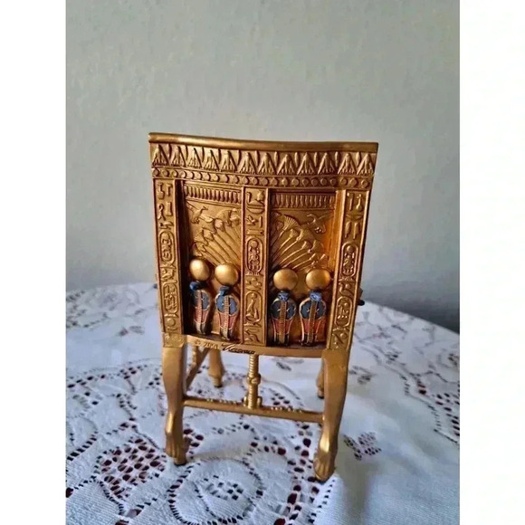 Egyptian Collection Myths & LEGENDS TUTANKHAMUN'S GOLDEN THRONE - Picture 6 of 10